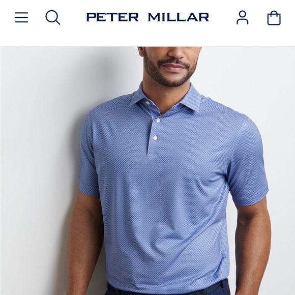 Peter Millar Other - Peter Millar Light Blue Polo Shirt